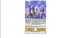 Desktop Screenshot of brauerei-hauf.de
