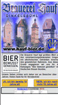Mobile Screenshot of brauerei-hauf.de